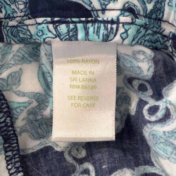 Lilly Pulitzer Pippa Flare Y2K Low Rise Pants in Hey Sailor Size XS - Picture 10 of 11